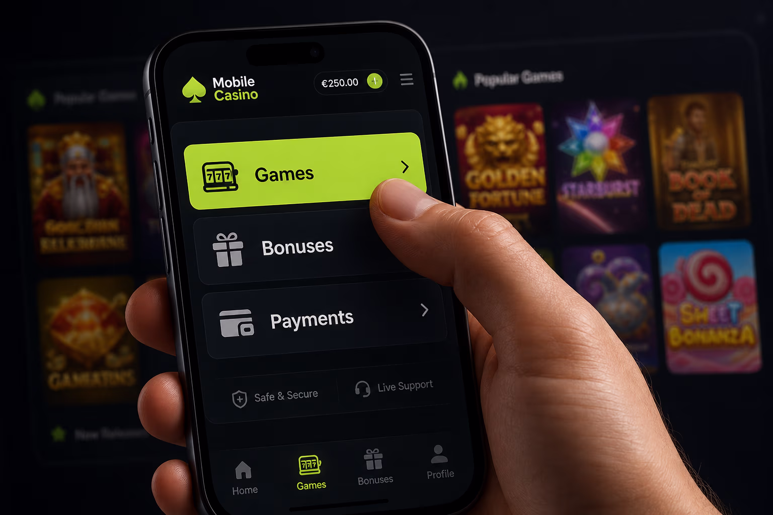 Casinia Mobile Login and Account Controls